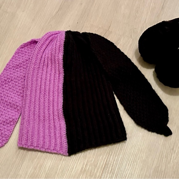 Women’s Winter Bundle - Cozy Beanie & Plush Black Earmuffs - Cute & Warm - Picture 14 of 15